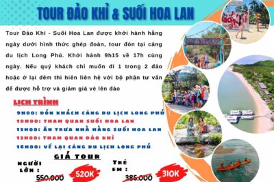 tour đảo khỉ suối hoa lan nha trang