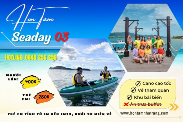 Vé tham quan Hòn Tằm Seaday tour gói 03