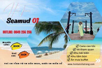 vé hòn tằm seamud trọn gói