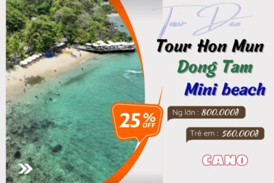 Tour 3 đảo Hòn Mun Nha Trang