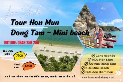 Tour 3 đảo Hòn Mun Nha Trang