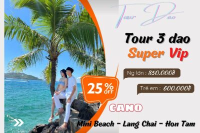 Tour Mini Beach Hòn Tằm Làng Chài (Tour 4) 12 Tour 3 đảo Nha Trang Vip