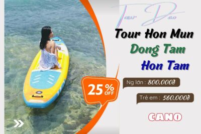Tour Hòn Mun Hòn Tằm Làng Chài 13 Tour 3 đảo Vip Nha Trang