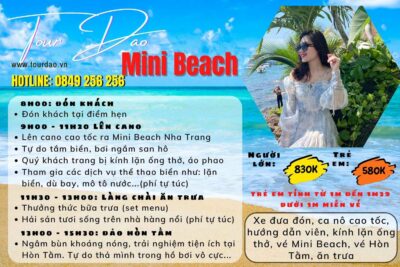 Tour Mini Beach Hòn Tằm Làng Chài (Tour 4) 13 Tour 3 đảo Nha Trang Vip