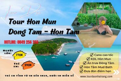 Tour Hòn Mun Hòn Tằm Làng Chài 14 Tour 3 đảo Vip Nha Trang
