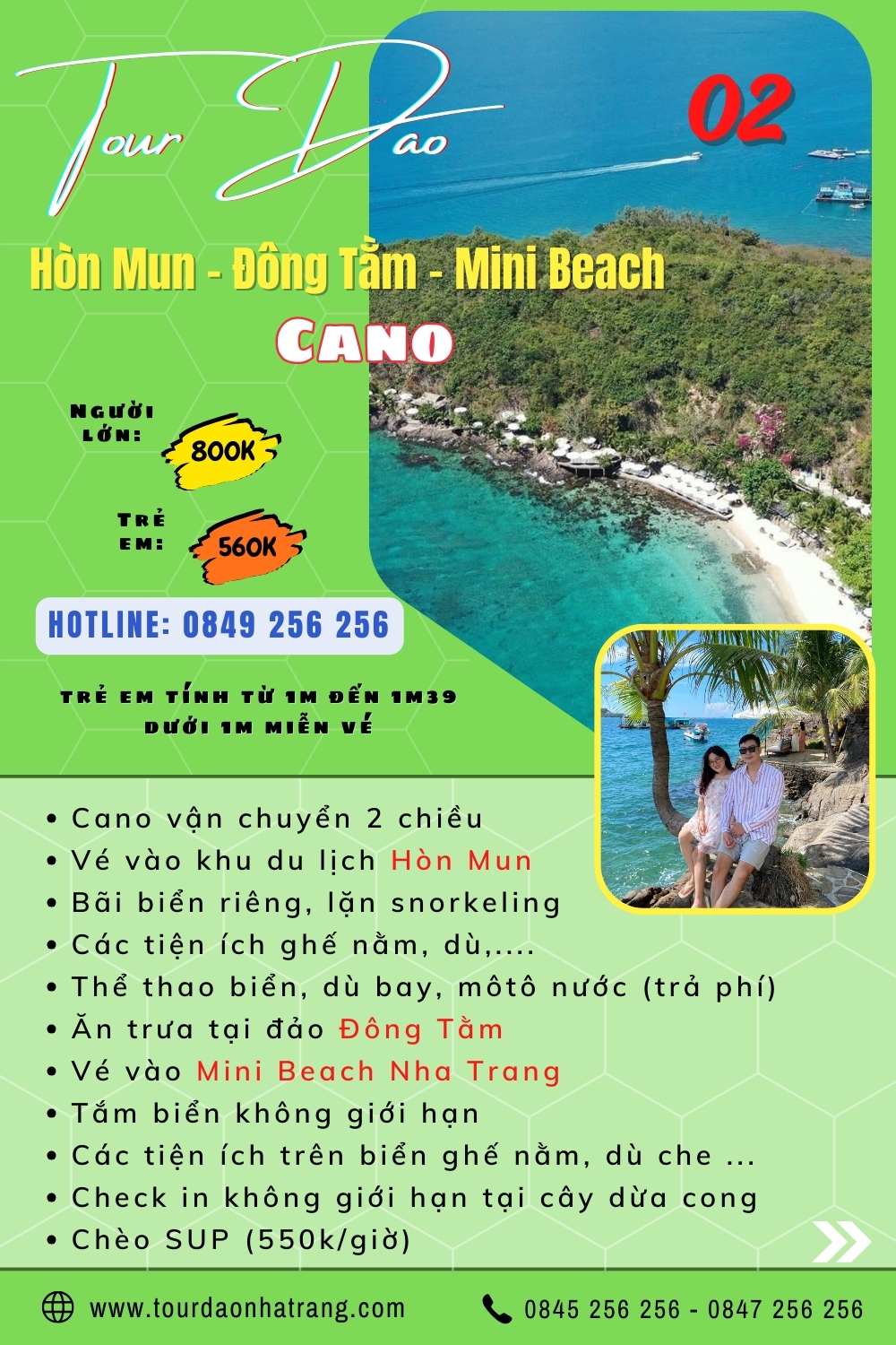 Tour 3 đảo Nha Trang 10 tour đảo hòn mun mini beach