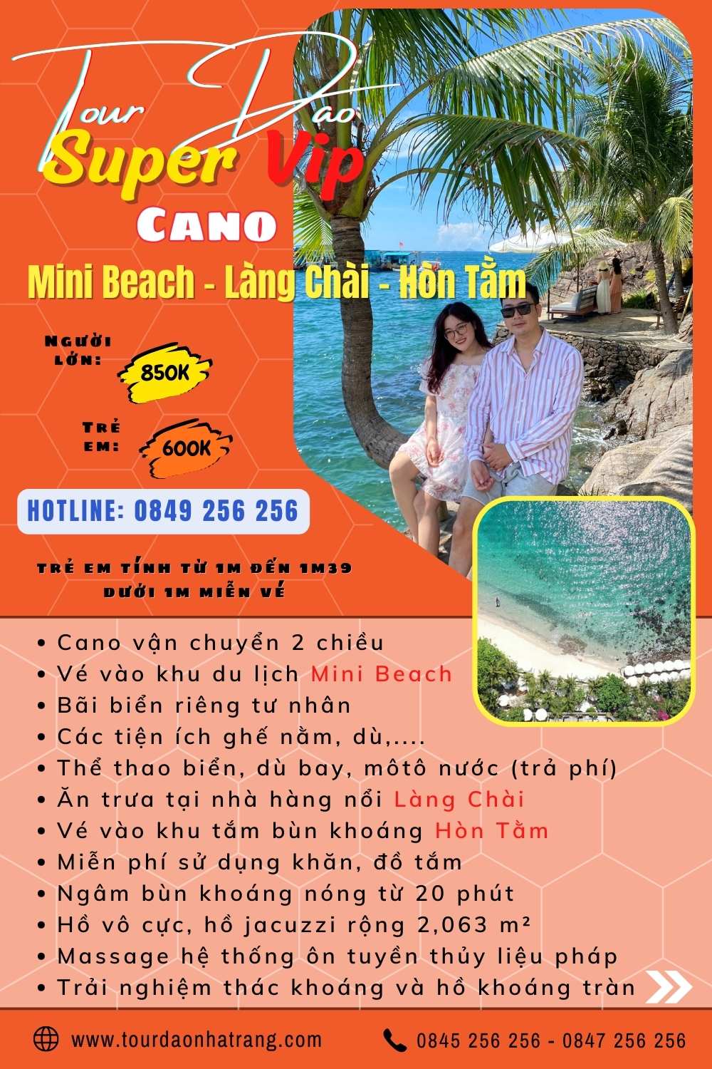 Tour 3 đảo Nha Trang 6 tour đảo nha trang mini beach