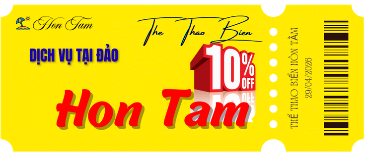 Thể thao biển Hòn Tằm khuyến mãi